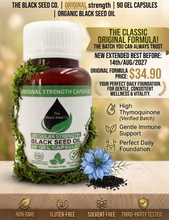 Regular Strength Black Seed Oil Capsules (90 capsules)
