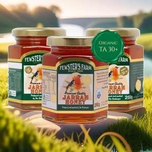 3x Fewster’s Farm Organic Jarrah TA30+