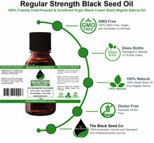 The Black Seed Co, Regular Strength Black Seed Oil, Black Seed oil Australia